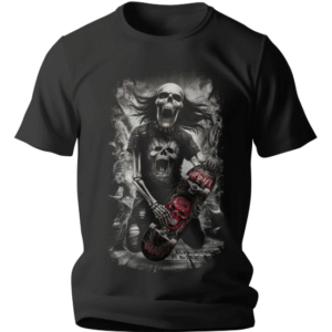 remera calavera skate estampada algodón 100 %