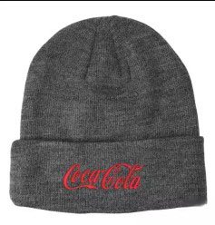 Home gorro de lana bordado coca‑cola